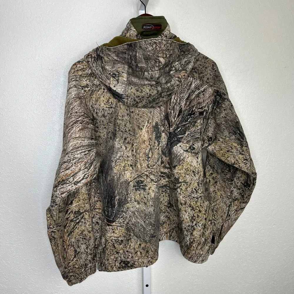 Mossy Oak Apparel ScentStop Camo Jacket Hooded Zip Pocket‎ M Hunting Archery